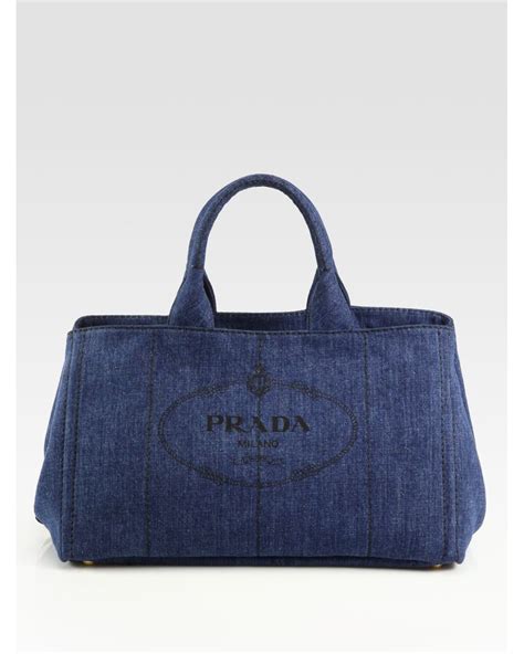 prada denim bag price|Prada denim tote bag.